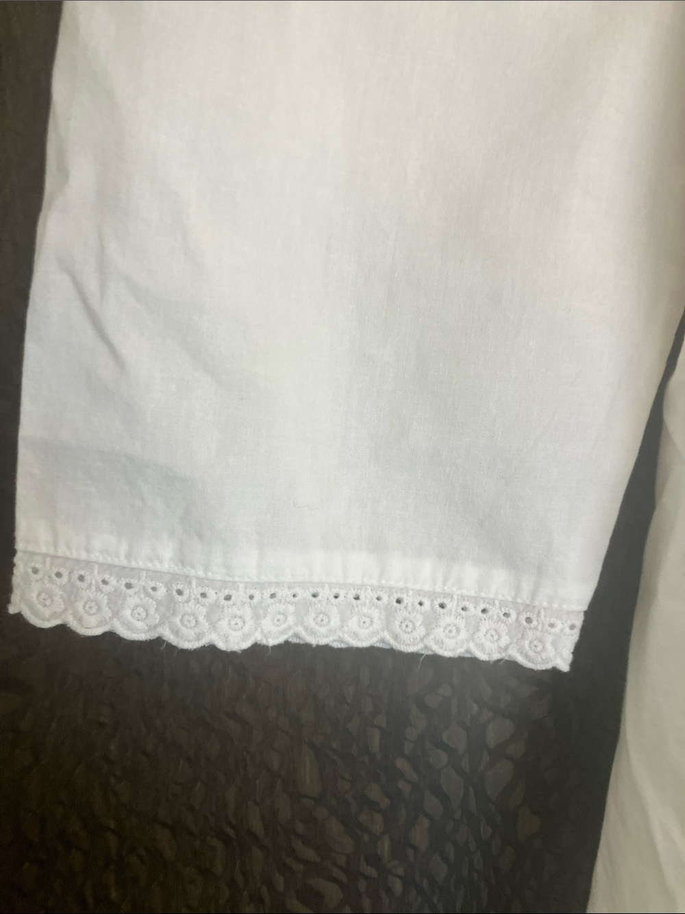 THE 1 For U White Embroidered "Kate" Victorian Long Cotton Nightgown L US NWOT - Picture 4 of 11